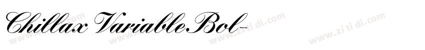 Chillax Variable Bol字体转换